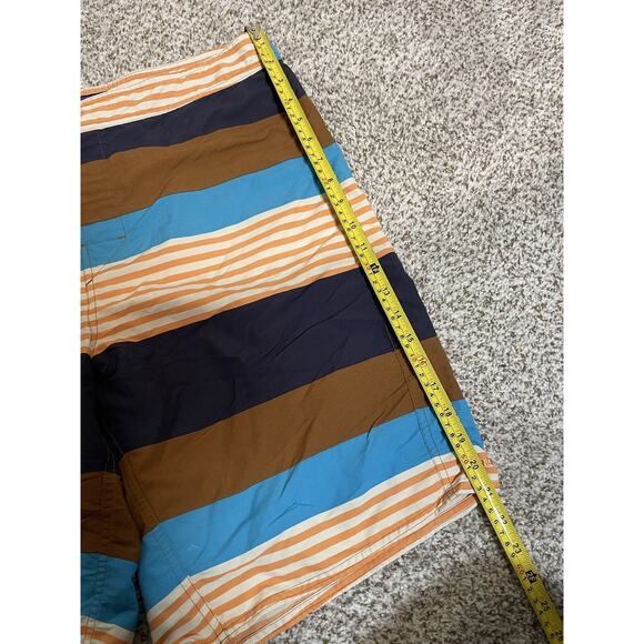 PATAGONIA Men's Size 36 Board Swim Shorts Striped Drawstring Pockets - Picture 11 of 11